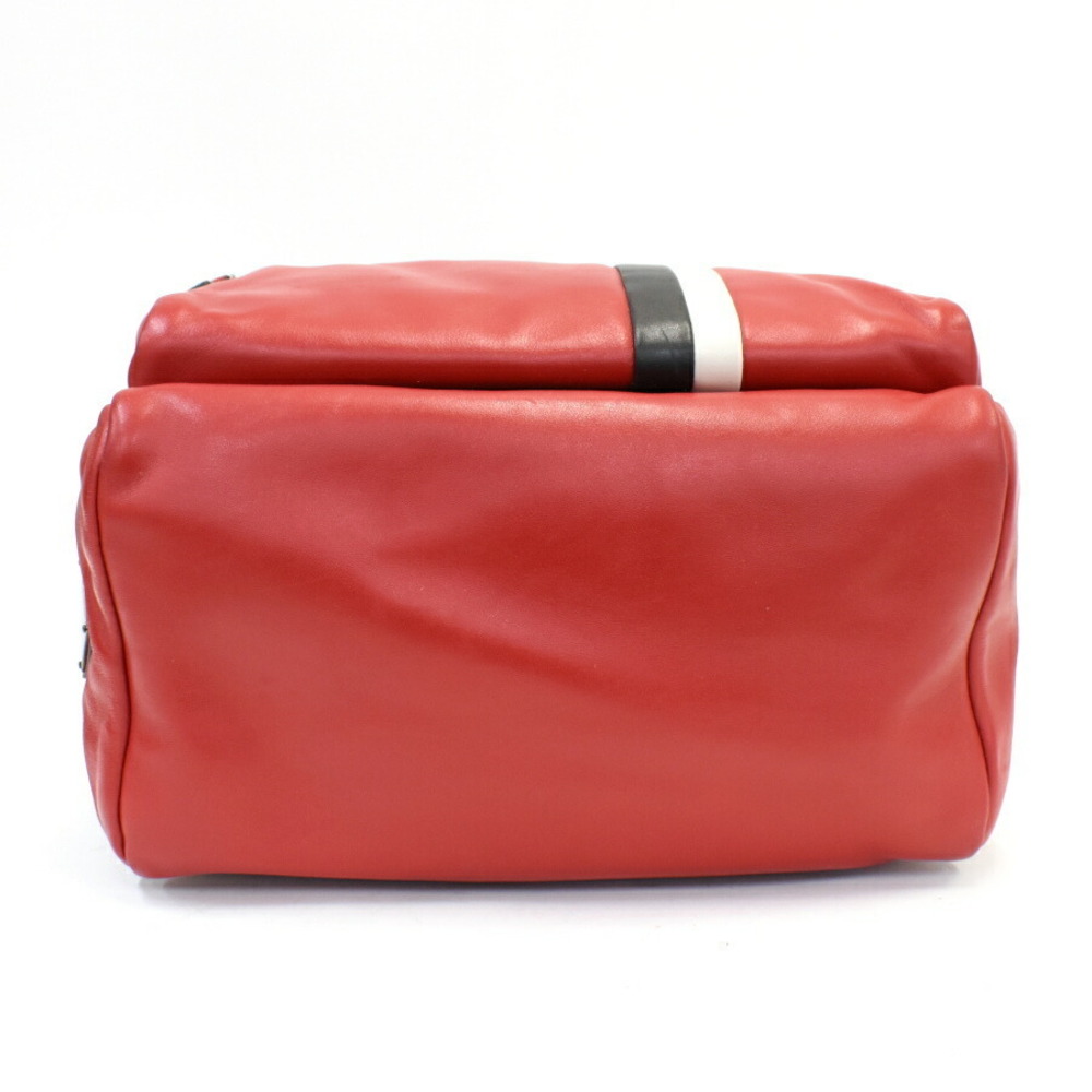 Prada Leather Backpack Red Triangle - image 4